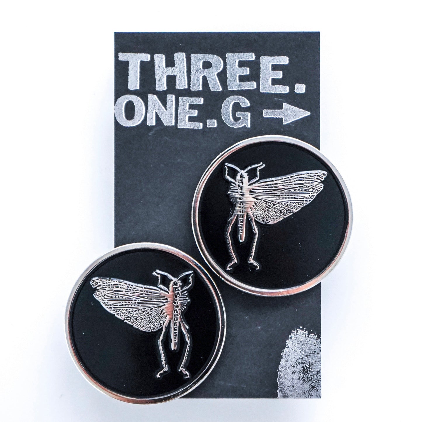 The Locust "Logo" Enamel Pin