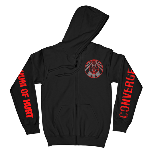 Converge "Hum Of Hurt: Agni I" Premium Black Zip-Up Hoodie