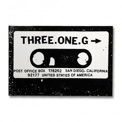 Three One G "Cassette" Sticker