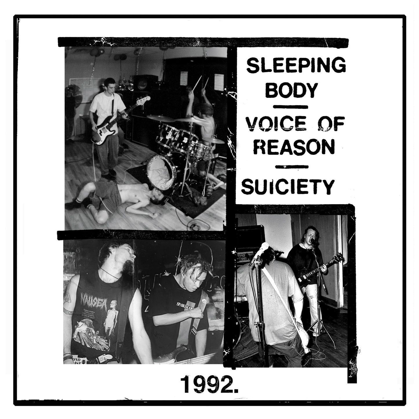 Sleeping Body / Voice of Reason / Suiciety "1992." 3xLP