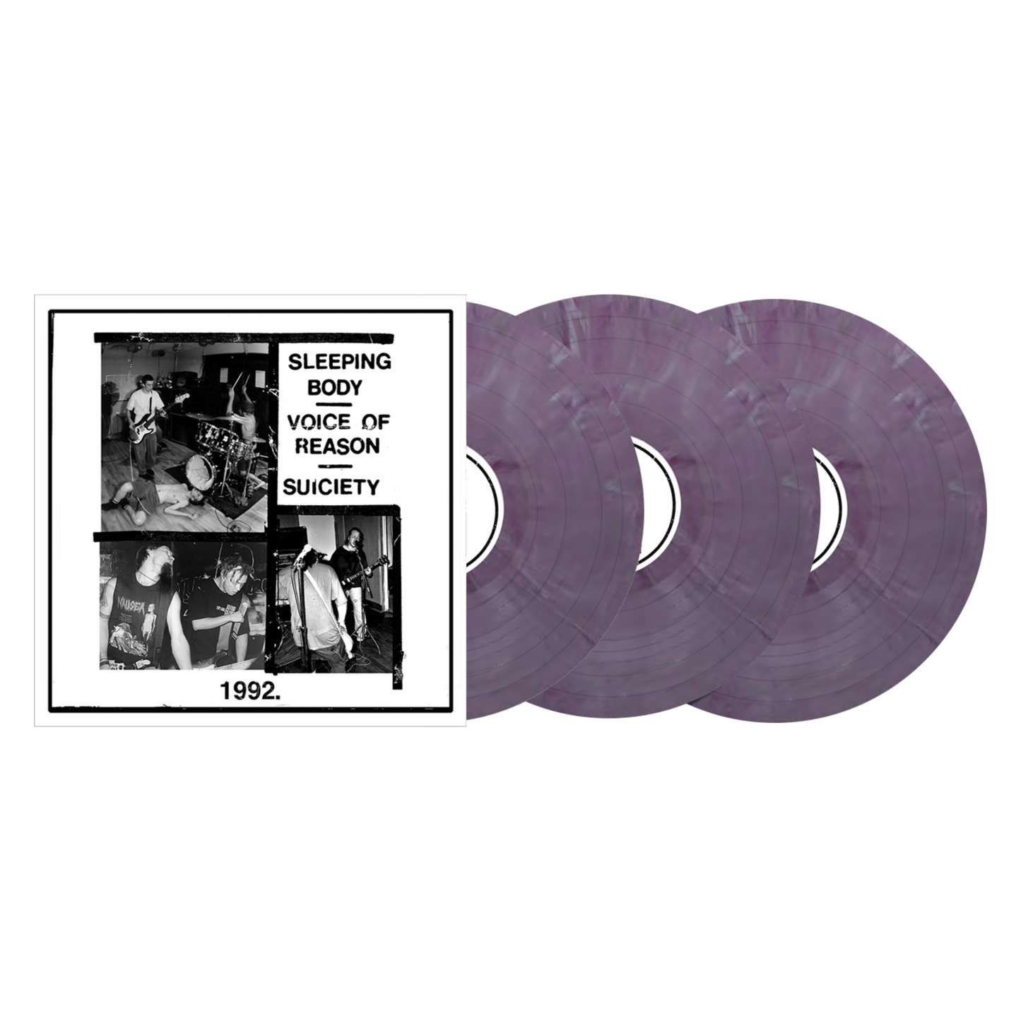 Sleeping Body / Voice of Reason / Suiciety "1992." 3xLP