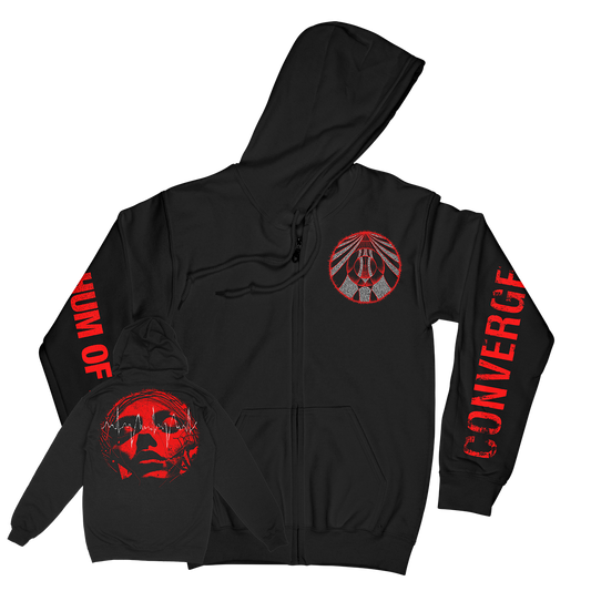 Converge "Hum Of Hurt: Agni I" Premium Black Zip-Up Hoodie