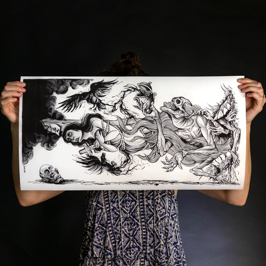 Zao "The Well-Intentioned Virus" Giclee Print